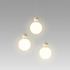 Designer Moon Round Cluster Pendant Light with Beaded Detail for Home Decor
