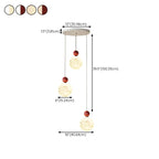 Designer Moon Round Cluster Pendant Light with Beaded Detail for Home Decor