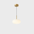 Cream Acrylic Pebble Shape  LED Pendant Light for Living Room