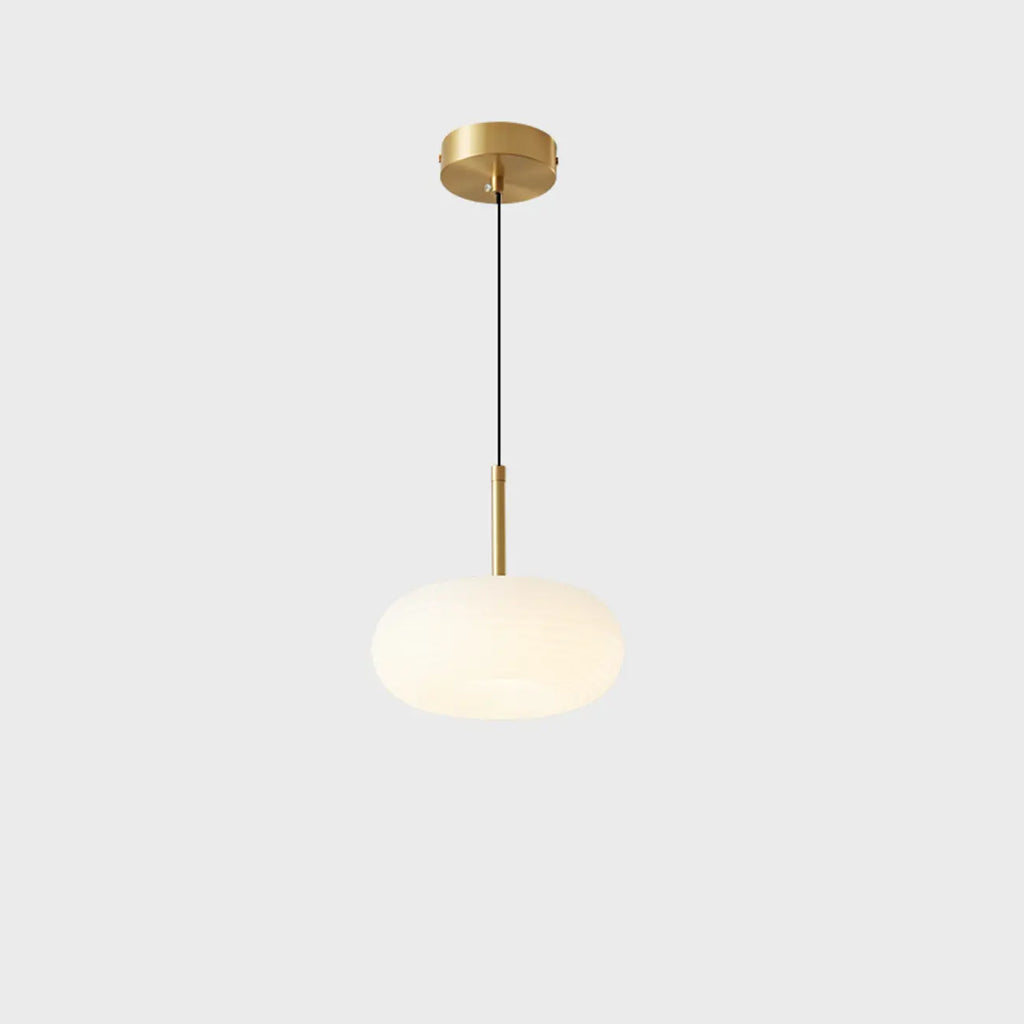 Cream Acrylic Pebble Shape  LED Pendant Light for Living Room