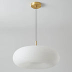 Cream Acrylic Pebble Shape  LED Pendant Light for Living Room