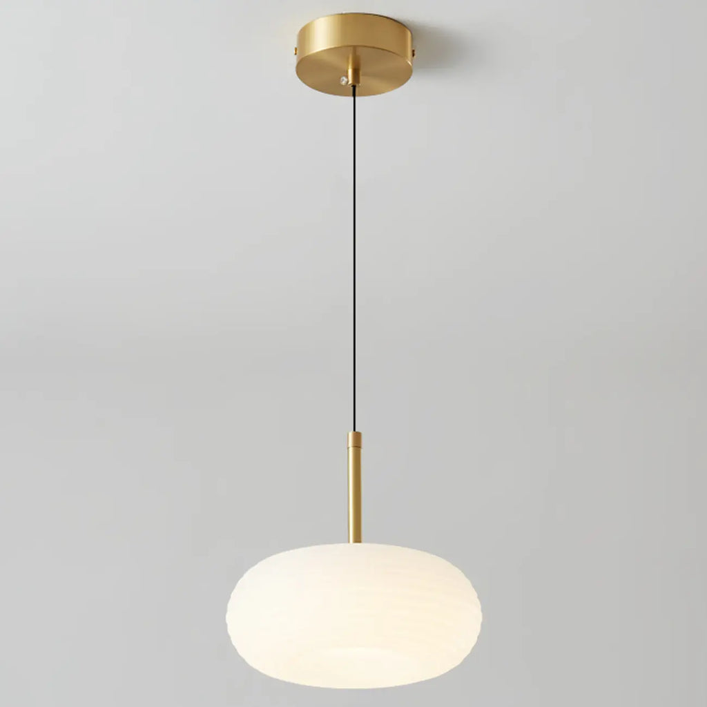 Cream Acrylic Pebble Shape  LED Pendant Light for Living Room