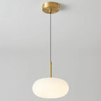 Cream Acrylic Pebble Shape  LED Pendant Light for Living Room