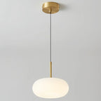 Cream Acrylic Pebble Shape  LED Pendant Light for Living Room