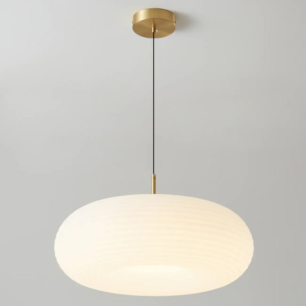 Cream Acrylic Pebble Shape  LED Pendant Light for Living Room