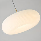 Cream Acrylic Pebble Shape  LED Pendant Light for Living Room