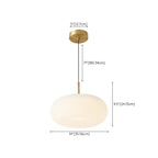 Cream Acrylic Pebble Shape  LED Pendant Light for Living Room