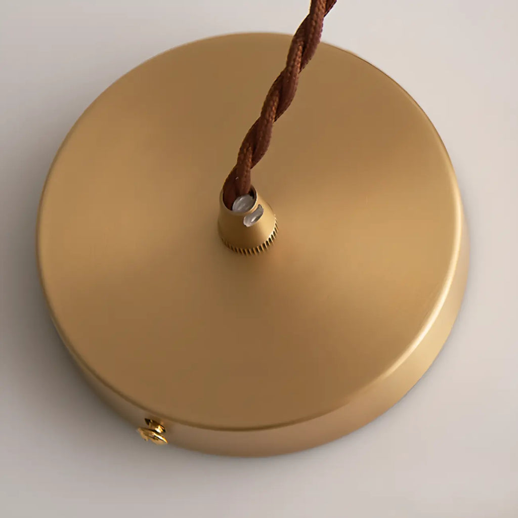 Minimalist White Glass Lantern LED Pendant Lamp for Living Room