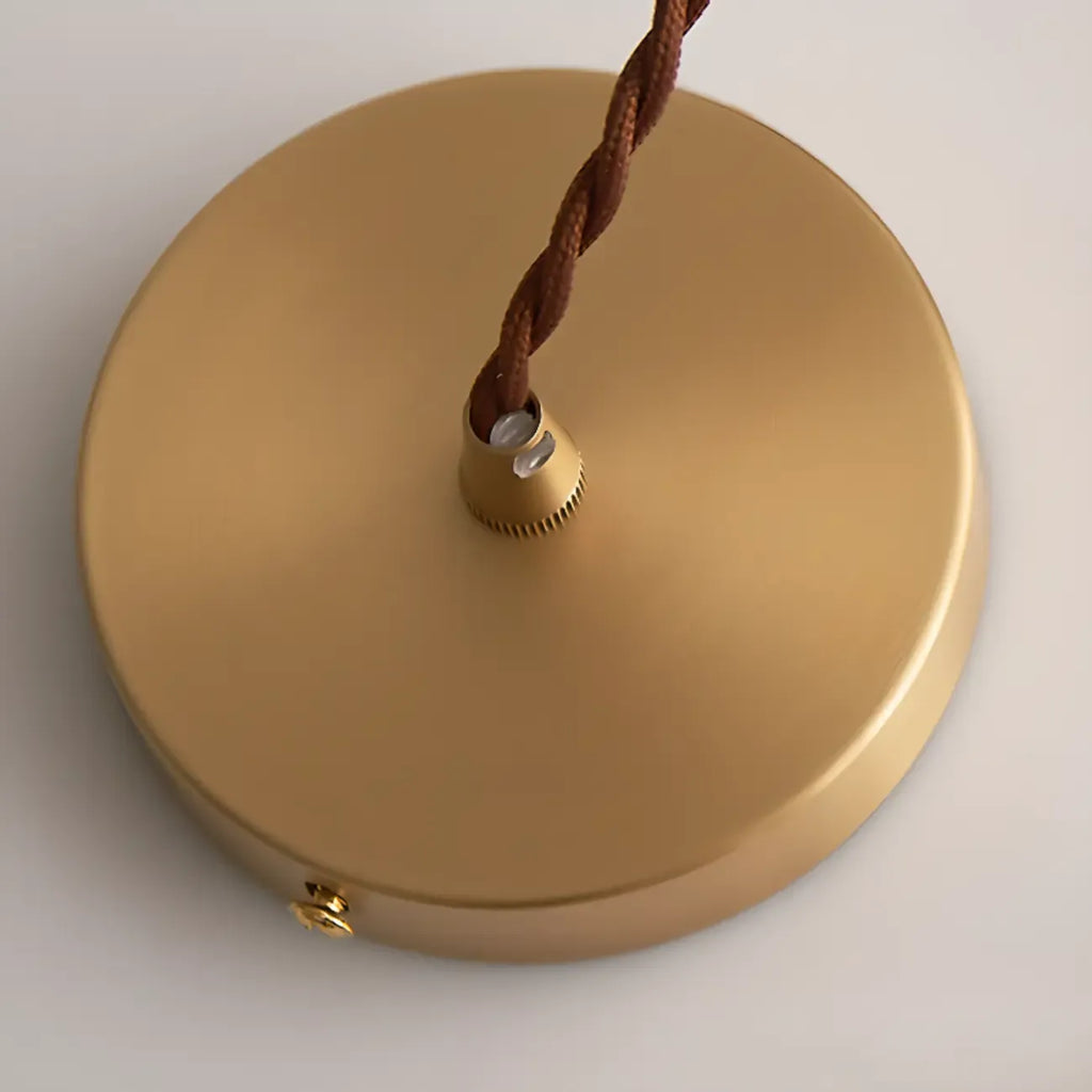 Minimalist White Glass Lantern LED Pendant Lamp for Living Room