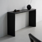 Minimalist Black Wooden Console Table