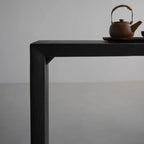 Minimalist Black Wooden Console Table