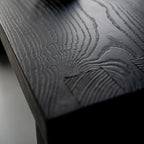 Minimalist Black Wooden Console Table