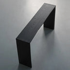 Minimalist Black Wooden Console Table
