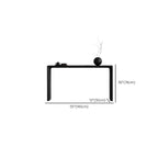 Minimalist Black Wooden Console Table