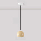 Minimalist Mini Wood Globe Pendant Light for Bedside