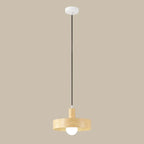 Minimalist Mini Wood Globe Pendant Light for Bedside