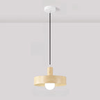 Minimalist Mini Wood Globe Pendant Light for Bedside
