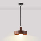 Minimalist Mini Wood Globe Pendant Light for Bedside