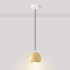 Minimalist Mini Wood Globe Pendant Light for Bedside