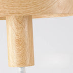 Minimalist Mini Wood Globe Pendant Light for Bedside