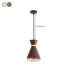 Minimalist Mini Wood Globe Pendant Light for Bedside