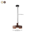 Minimalist Mini Wood Globe Pendant Light for Bedside