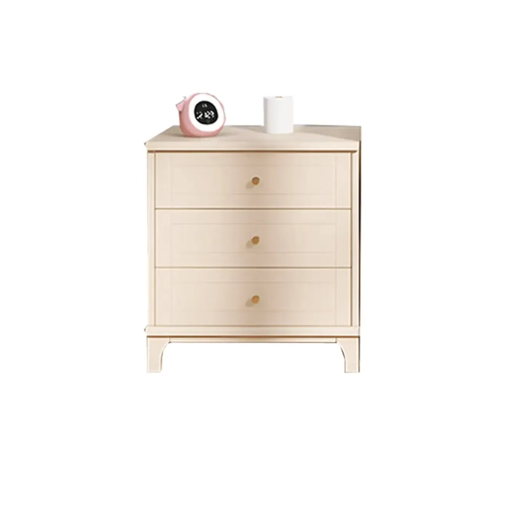 Modern Off-White Wooden Dressers with 5-Drawers for Bedroom