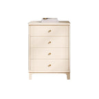 Modern Off-White Wooden Dressers with 5-Drawers for Bedroom