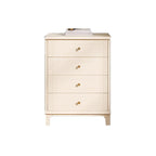 Modern Off-White Wooden Dressers with 5-Drawers for Bedroom
