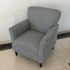 Modern Brown Linen Armchair for Living Room