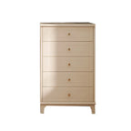 Modern Off-White Wooden Dressers with 5-Drawers for Bedroom
