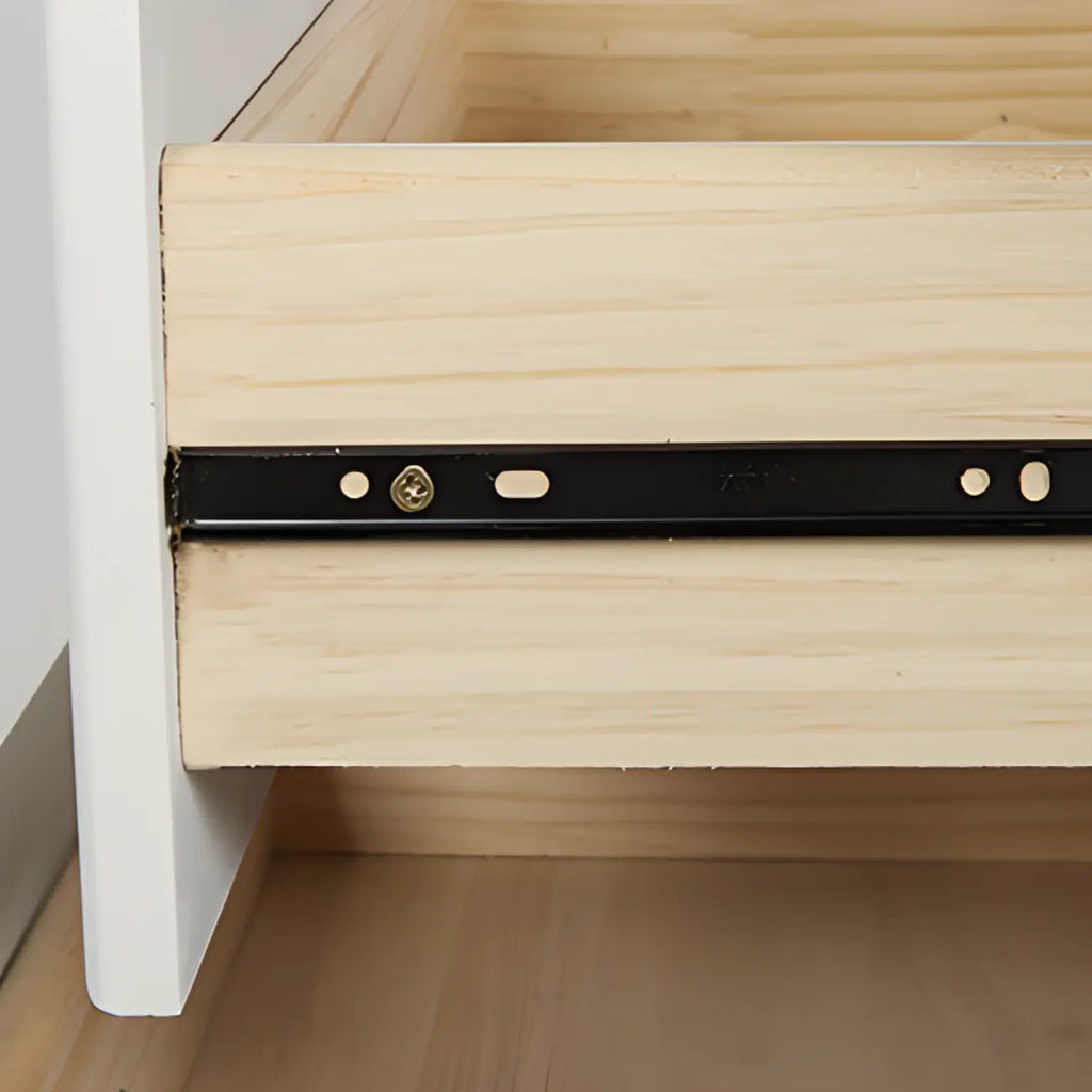 Modern Off-White Wooden Dressers with 5-Drawers for Bedroom