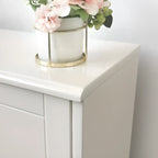 Modern Off-White Wooden Dressers with 5-Drawers for Bedroom