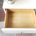 Modern Off-White Wooden Dressers with 5-Drawers for Bedroom