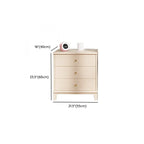 Modern Off-White Wooden Dressers with 5-Drawers for Bedroom