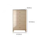 Modern Off-White Wooden Dressers with 5-Drawers for Bedroom