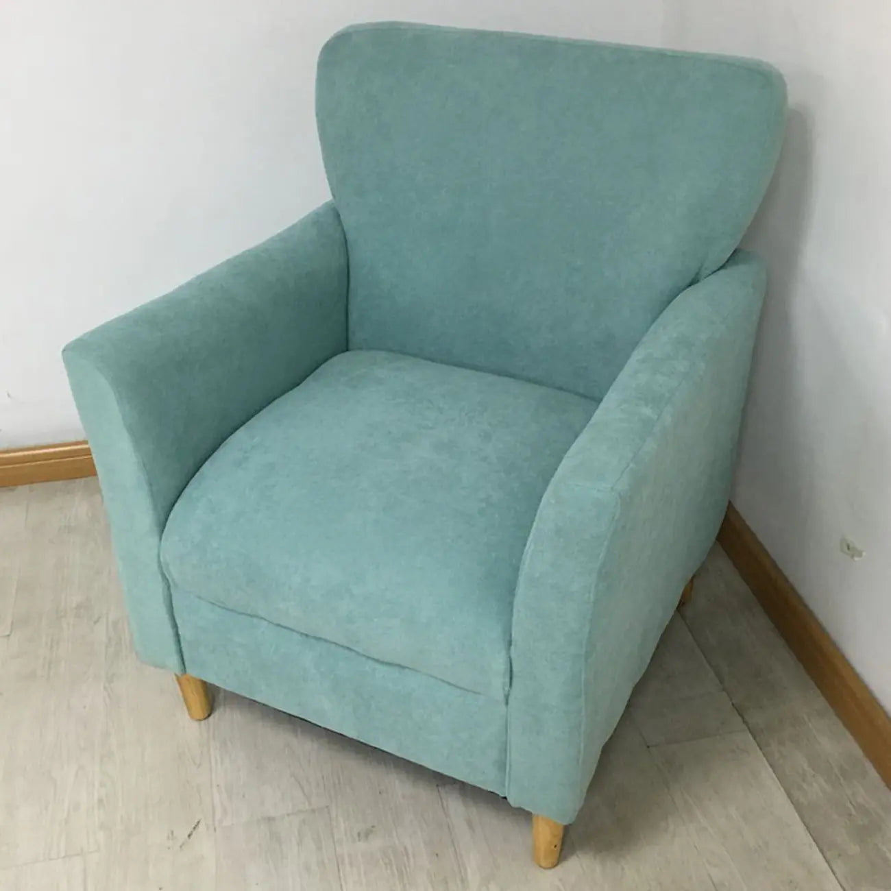 Modern Brown Linen Armchair for Living Room