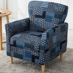 Modern Brown Linen Armchair for Living Room