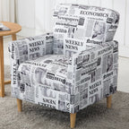 Modern Brown Linen Armchair for Living Room