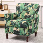 Modern Brown Linen Armchair for Living Room