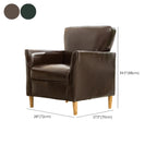Modern Brown Linen Armchair for Living Room