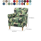 Modern Brown Linen Armchair for Living Room