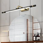 Modern linear LED Vanity Light Fixture with Black Lampshade