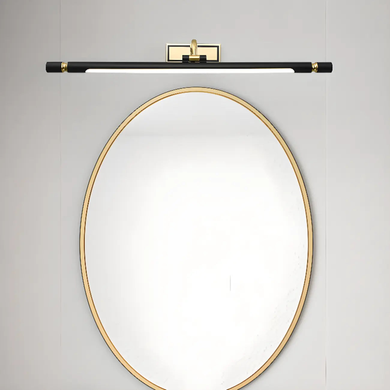 Modern linear LED Vanity Light Fixture with Black Lampshade