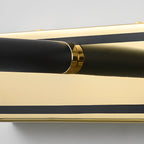 Modern linear LED Vanity Light Fixture with Black Lampshade