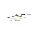 Modern linear LED Vanity Light Fixture with Black Lampshade