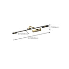 Modern linear LED Vanity Light Fixture with Black Lampshade