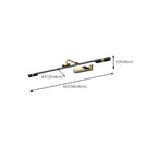 Modern linear LED Vanity Light Fixture with Black Lampshade