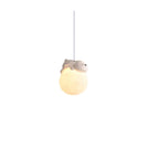 Kids Dimmable 3D Moon Pendant Light with Rabbit for Bedroom