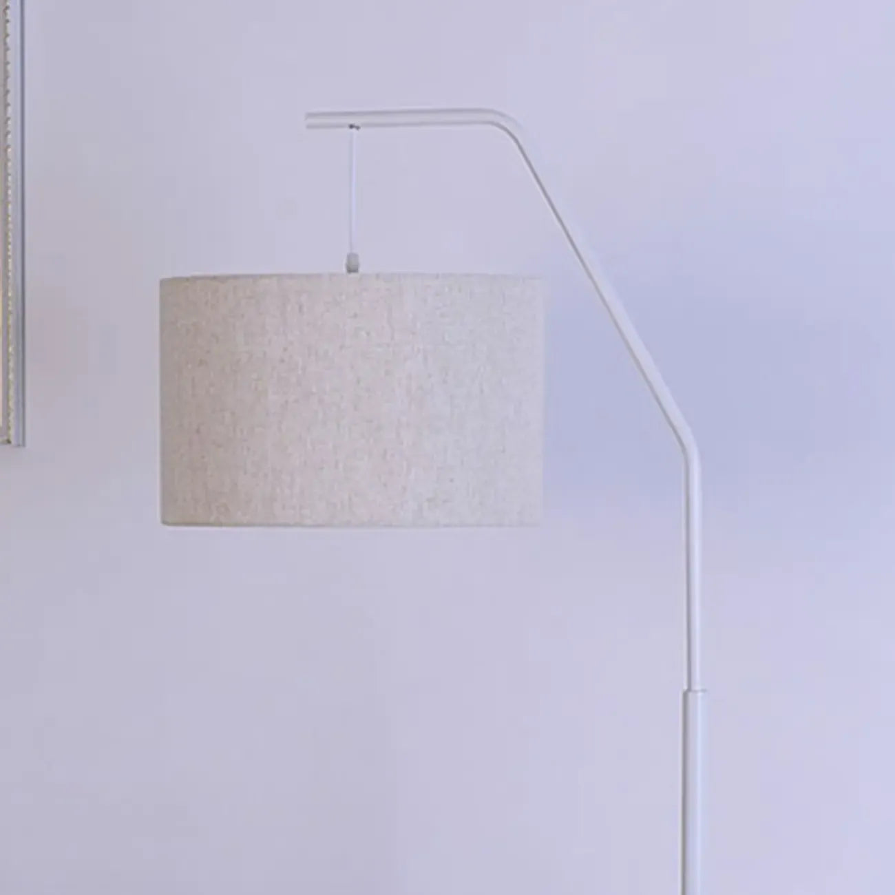 Black Traditional Floor Lamp with White Pleated Fabric Shade